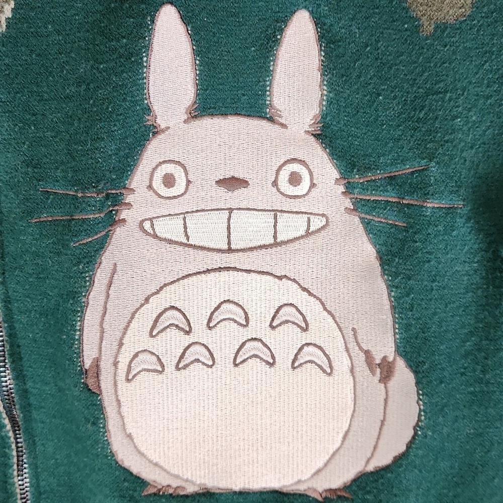Studio Ghibli My Neighbor Totoro Allover Print Zippered Women's Sweater - Picture 3 of 8